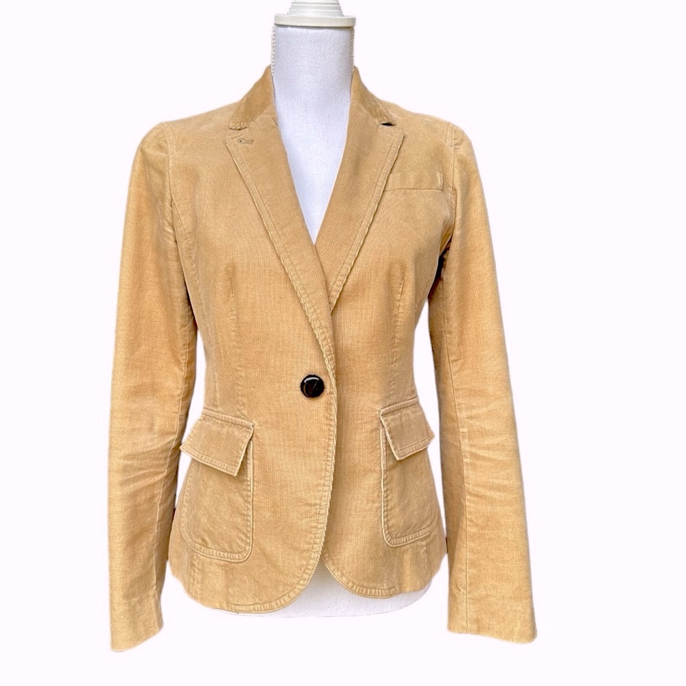 Camel Banana Republic Corduroy Blazer
